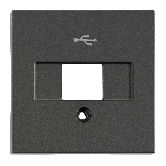 Mască Priză USB, antracit, antracit