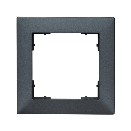 Ramă pentru 1 aparat cu dimensiuni de 55x55mm, antracit