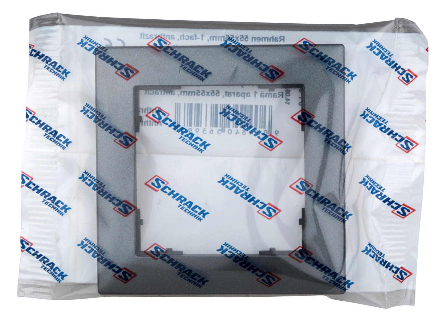 Ramă pentru 1 aparat cu dimensiuni de 55x55mm, antracit