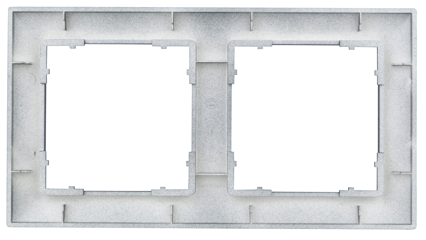 Ramă pentru 2 aparate cu dimensiuni de 55x55mm, antracit