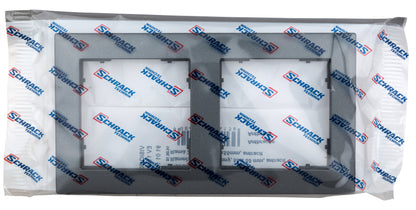 Ramă pentru 2 aparate cu dimensiuni de 55x55mm, antracit