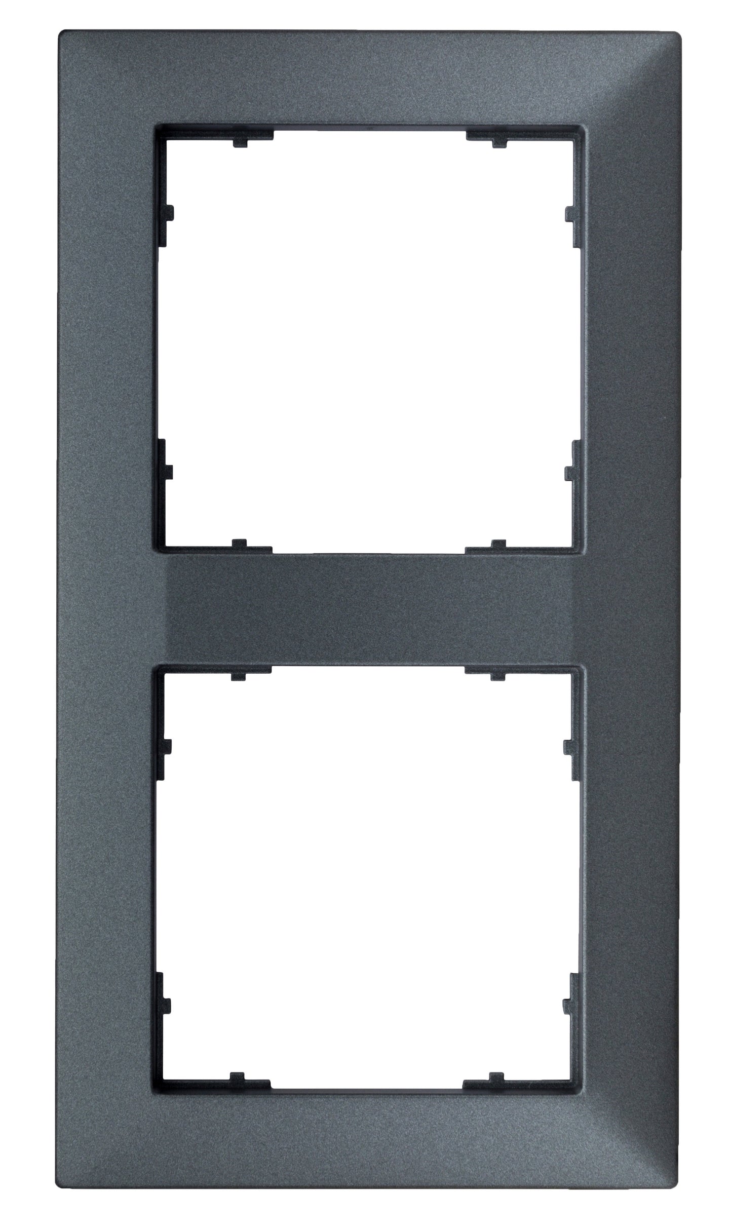 Ramă pentru 2 aparate cu dimensiuni de 55x55mm, antracit