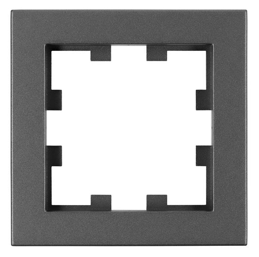 Ramă 1 aparat, Design CUBIC, antracit