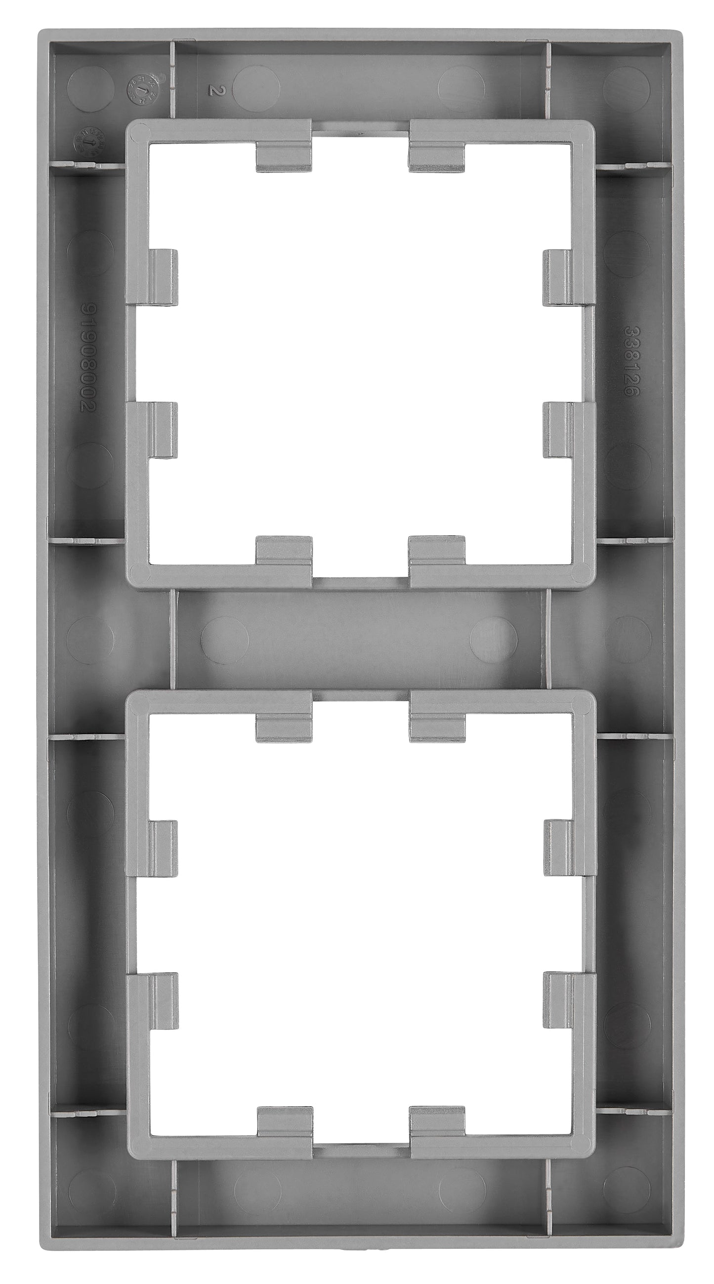 Ramă 2 aparate, Design CUBIC, antracit
