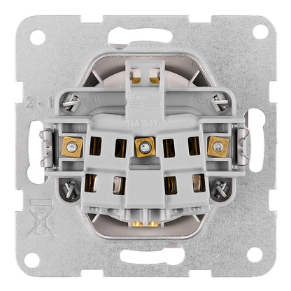 Insert priză cu Pin PE, conexiune cu șurub, argintiu