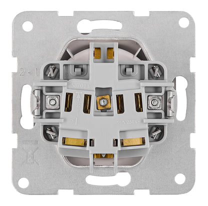 Insert priză cu Pin PE și cu protecție IP2XC, argintiu