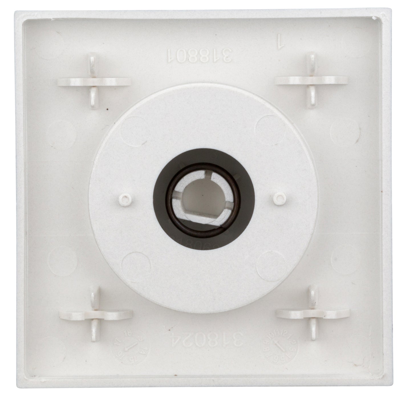 Placă frontală dimmer cu buton rotativ, argintiu