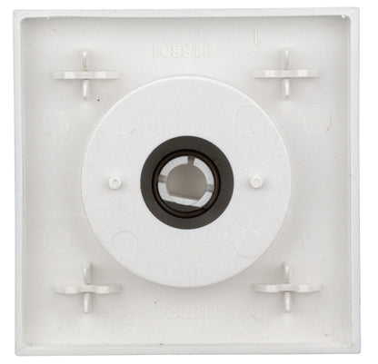 Placă frontală dimmer cu buton rotativ, argintiu