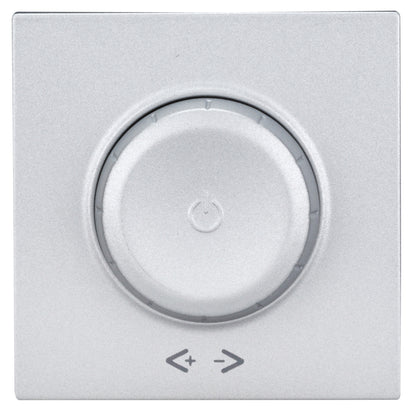 Placă frontală dimmer cu buton rotativ, argintiu