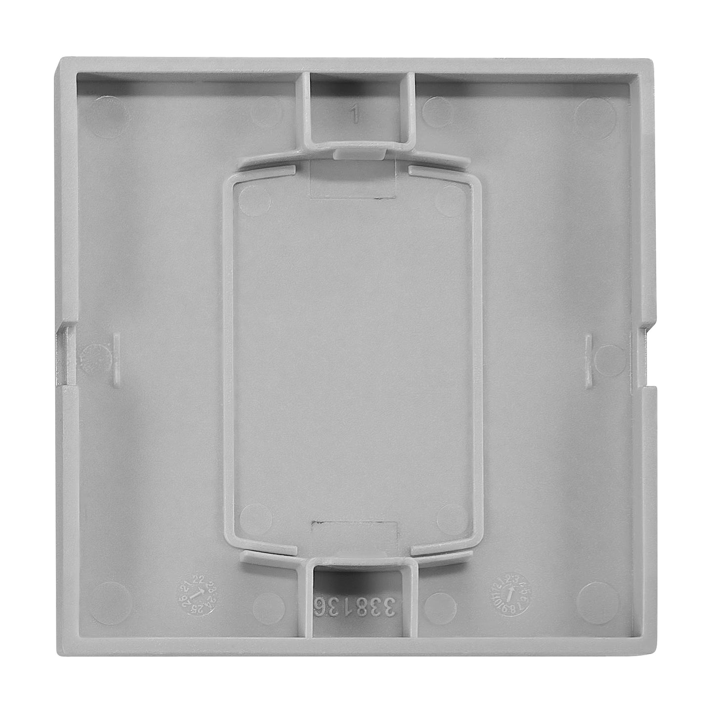 Clapetă simplă cu simbol ventilator, argintiu