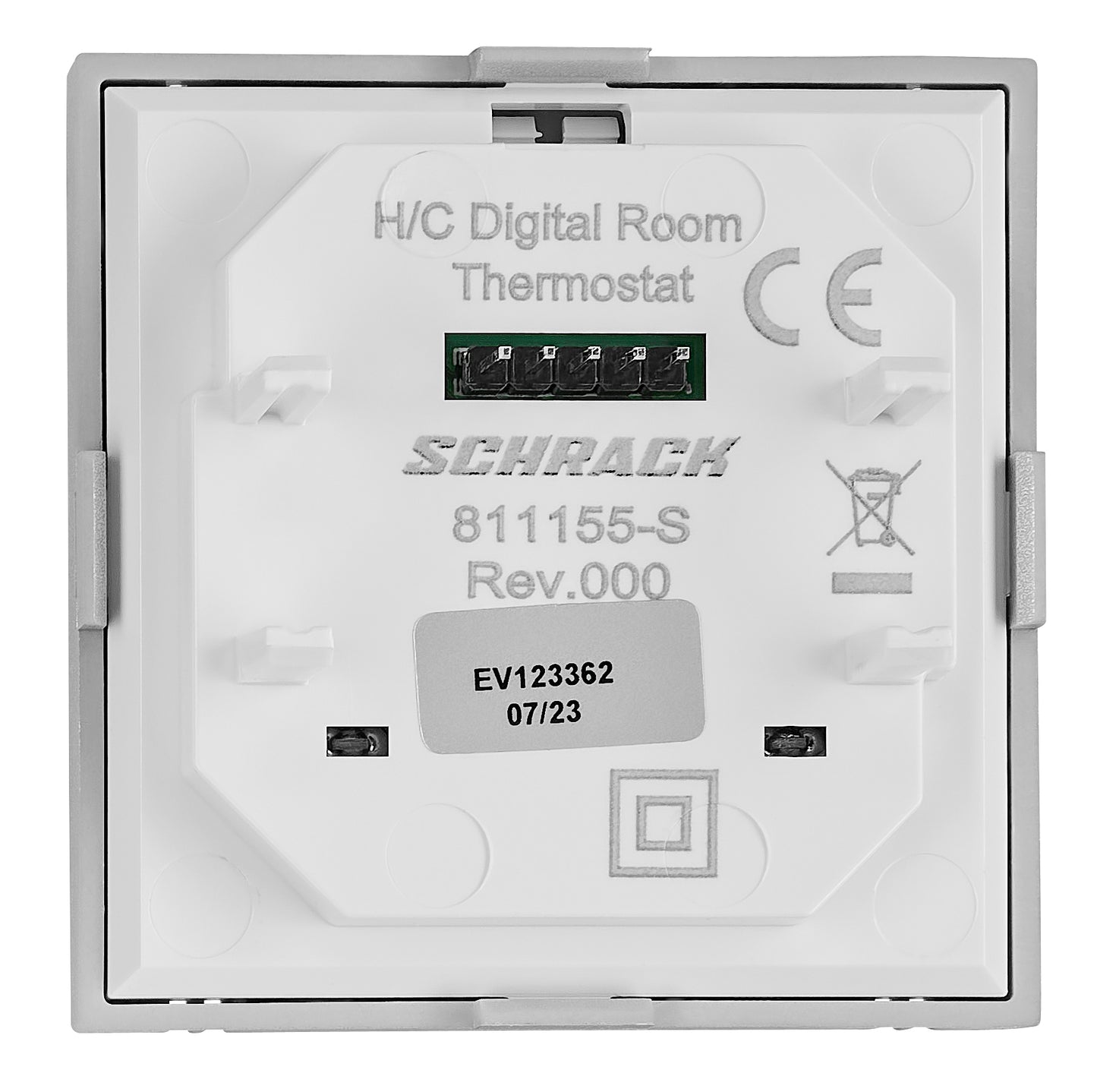 Interfață pentru termostat digital, încălzire/racire, argint
