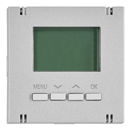Interfață pentru termostat digital, încălzire/racire, argint