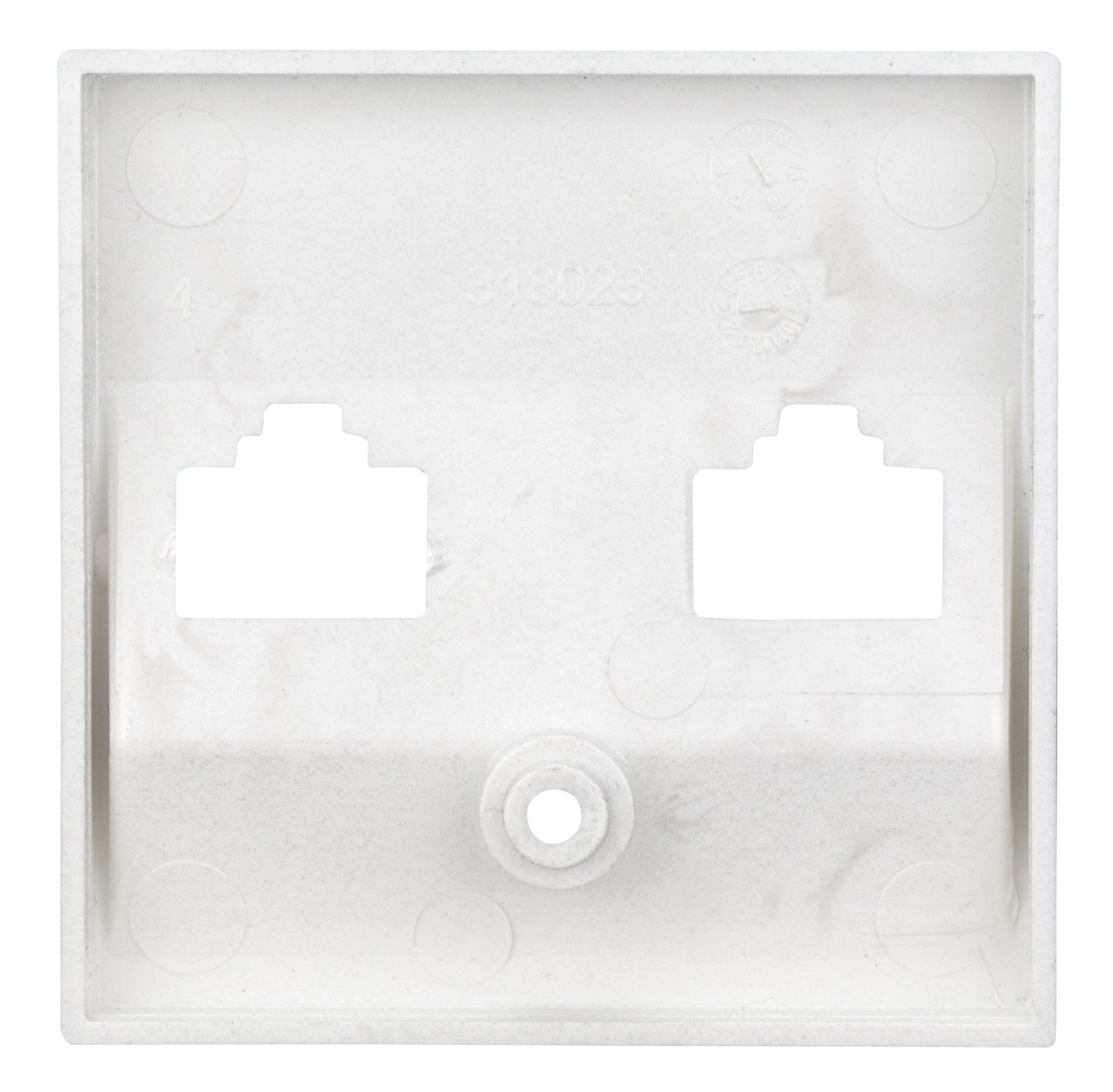 Mască pentru priză 2xRJ45 TOOLLESS LINE, argintiu