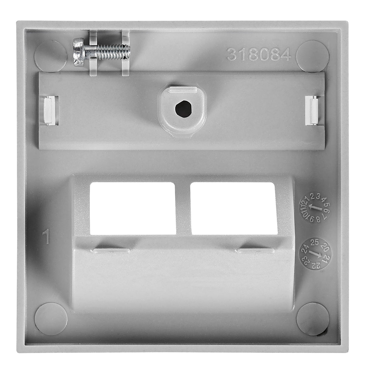 Capac priză RJ45 (DE-EMBEDDED LINE,TOOLLESS LINE SFB),argint