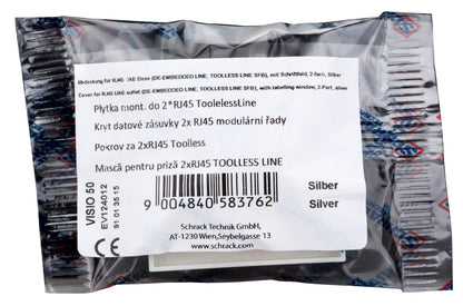 Capac priză RJ45 (DE-EMBEDDED LINE,TOOLLESS LINE SFB),argint