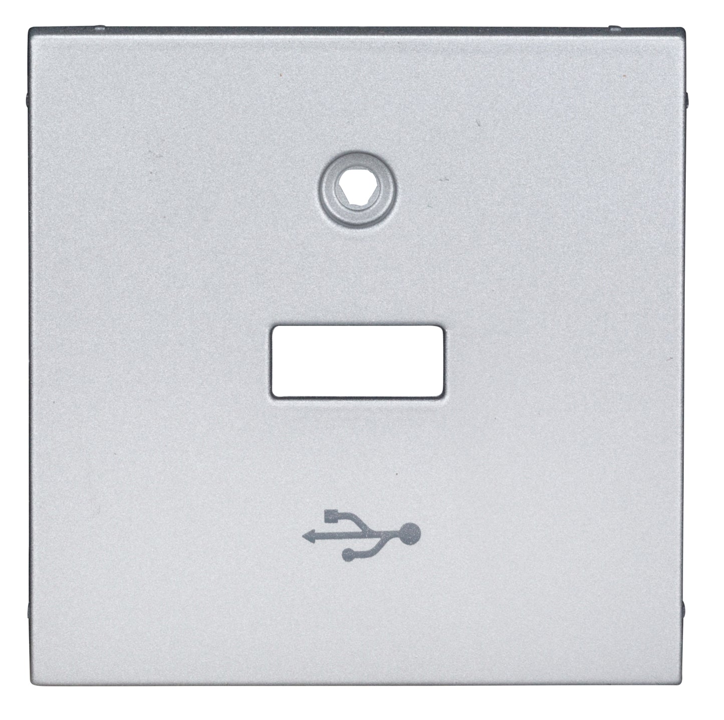 Mască pentru priză USB, argintiu