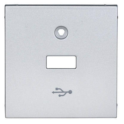 Mască pentru priză USB, argintiu