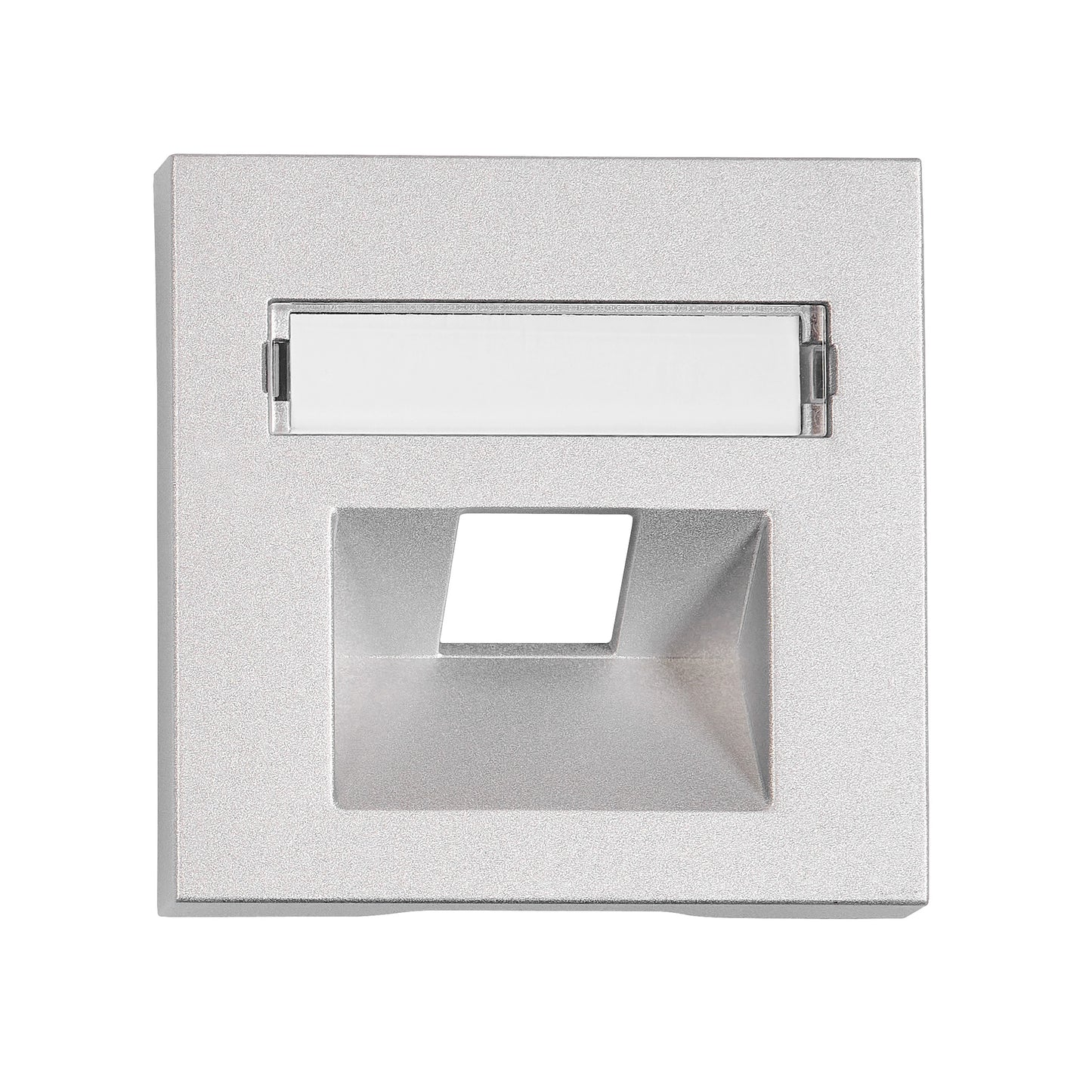 Mască RJ45 UAE, 1 port, etichetă, argintiu