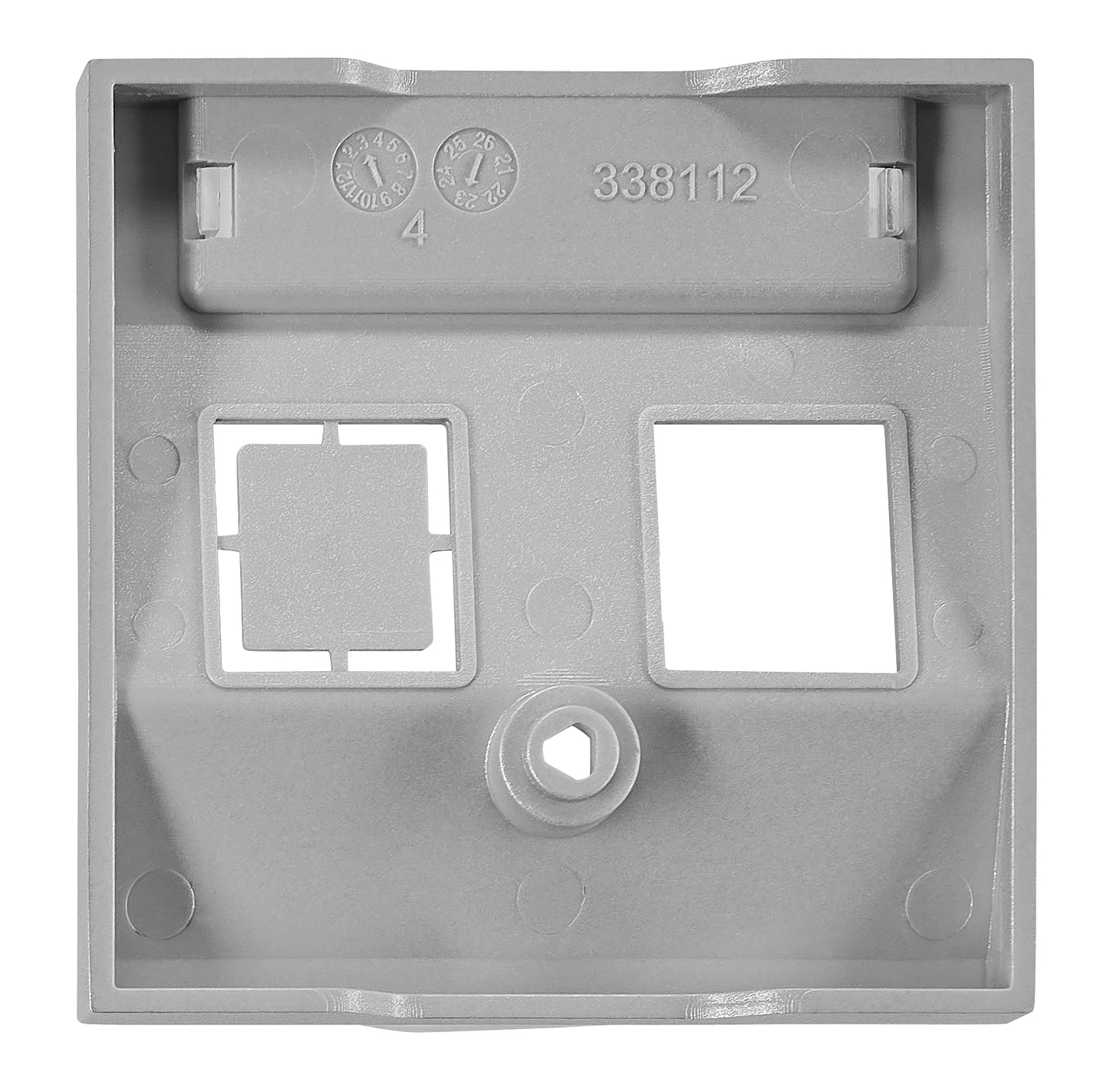 Mască 1*RJ45 ToollessLine, argintie