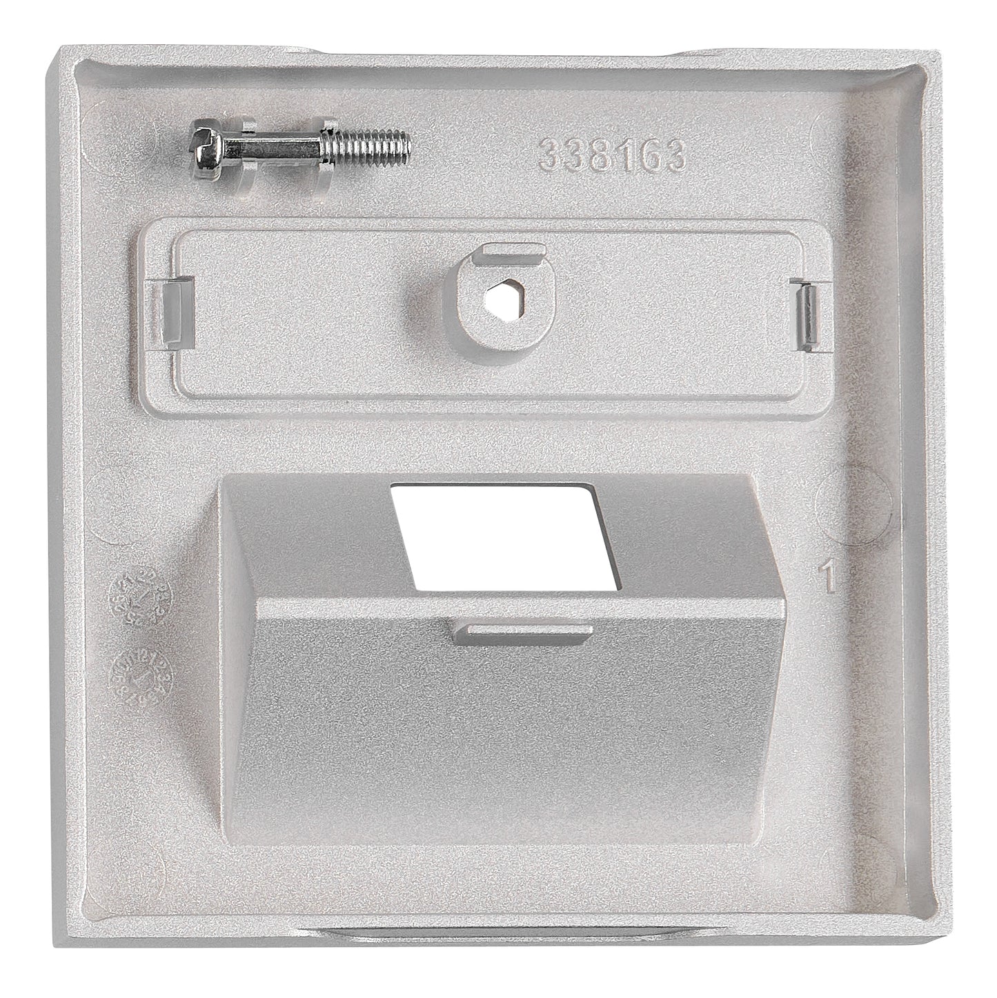 Mască 1*RJ45, argintie
