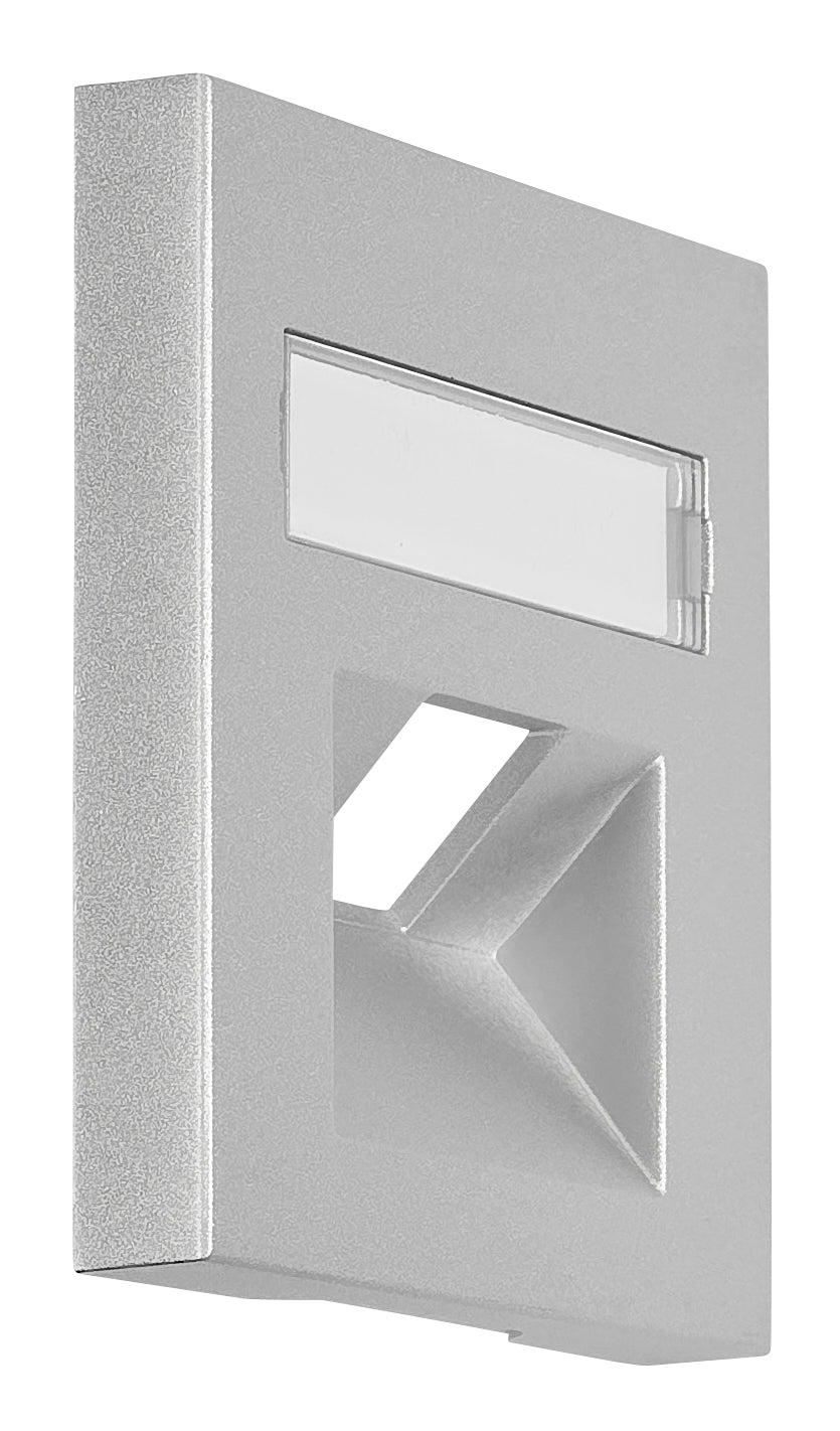 Mască 1*RJ45, argintie