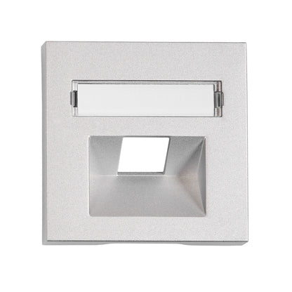 Mască 1*RJ45, argintie