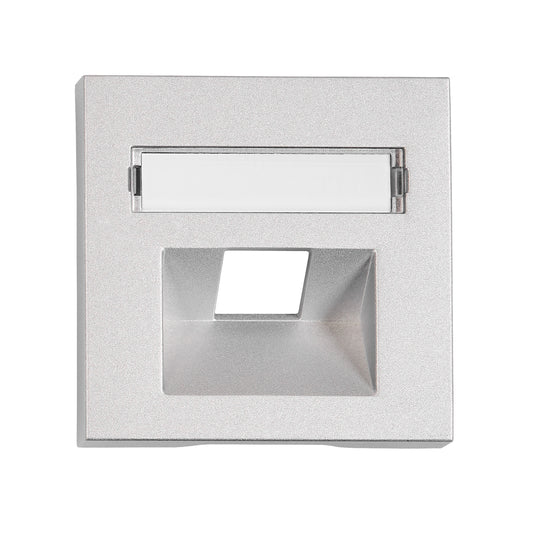 Mască 1*RJ45, argintie