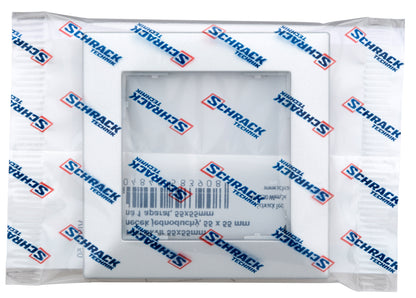 Ramă pentru 1 aparat cu dimensiuni de 55x55mm, argintie