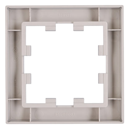 Ramă 1 aparat, Design CUBIC, argintie