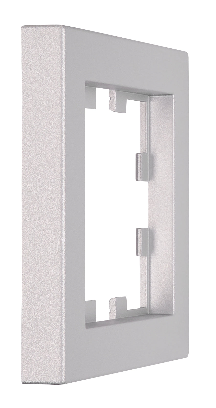 Ramă 1 aparat, Design CUBIC, argintie