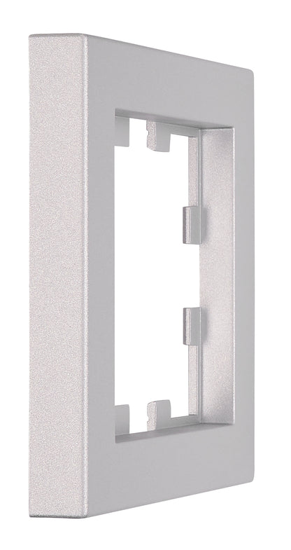 Ramă 1 aparat, Design CUBIC, argintie