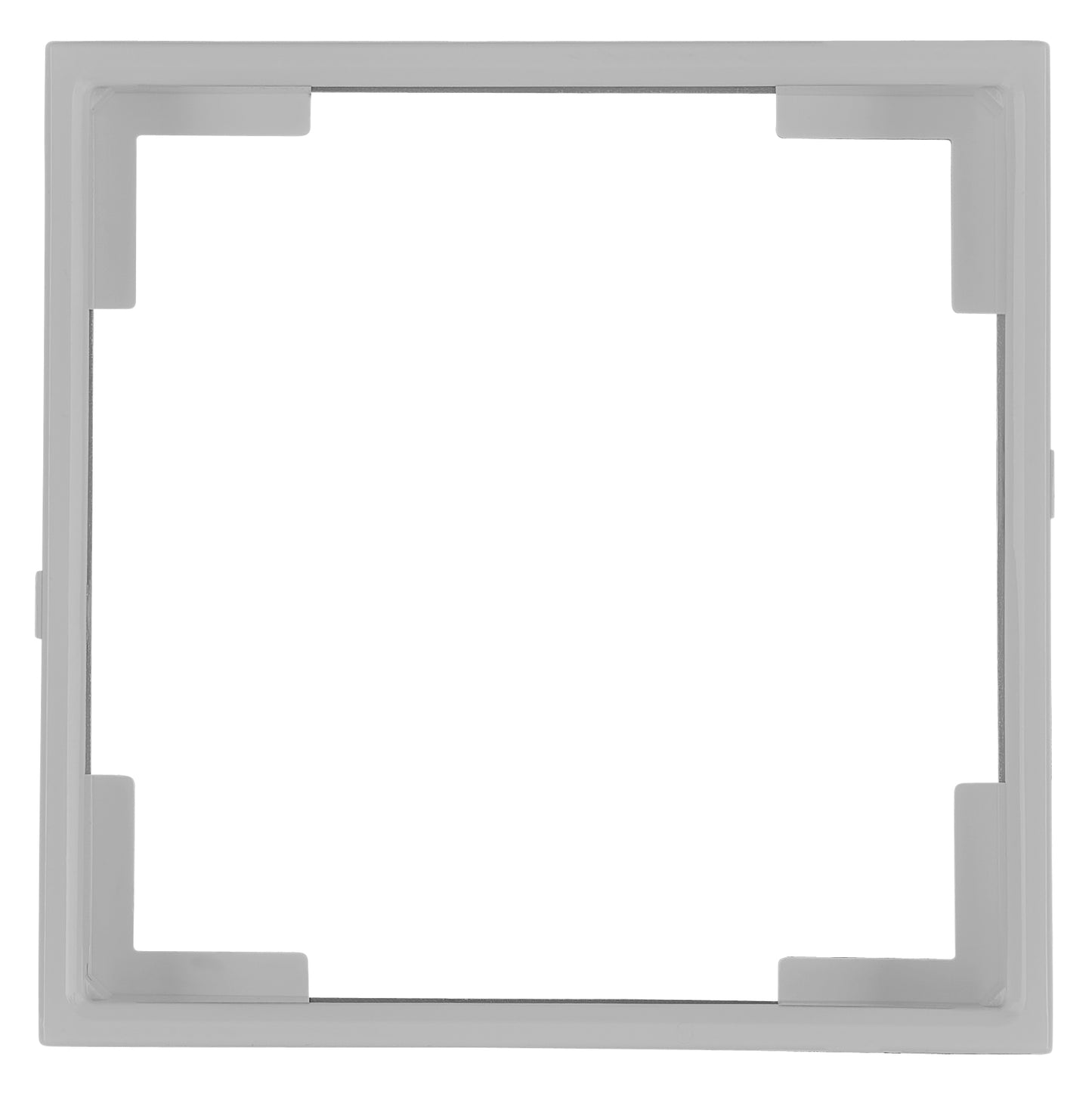 Adapter frame 55x55mm to 50x50mm, silver, 1 PU = 5 pieces