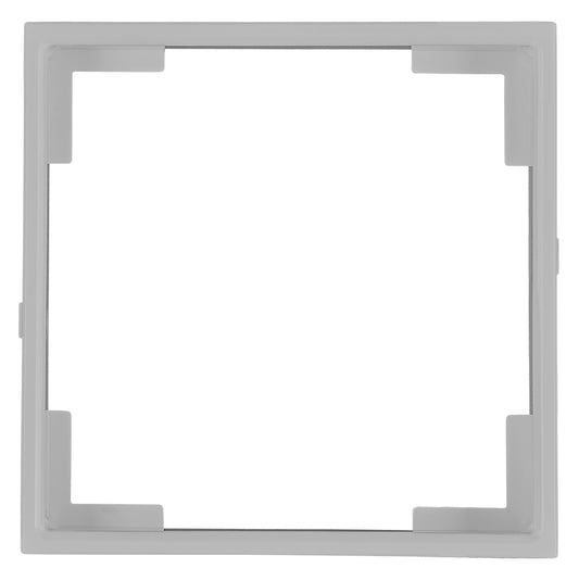 Adapter frame 55x55mm to 50x50mm, silver, 1 PU = 5 pieces