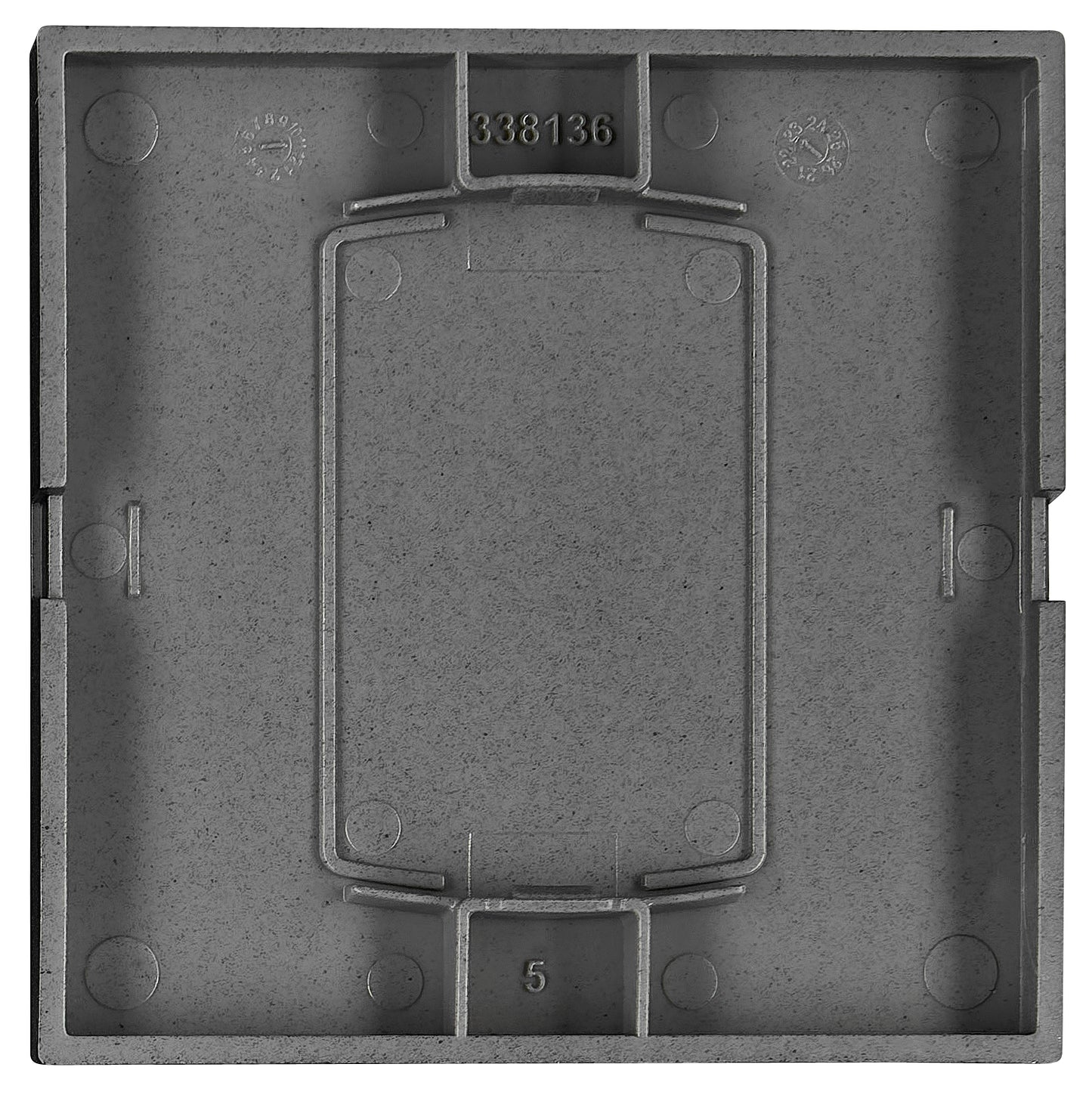 Clapetă simbol bec S55, negru