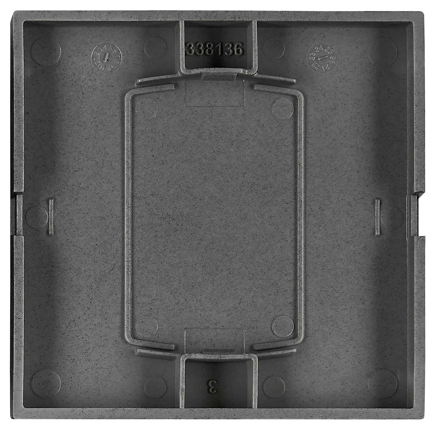 Clapetă simbol ventilator S55, negru