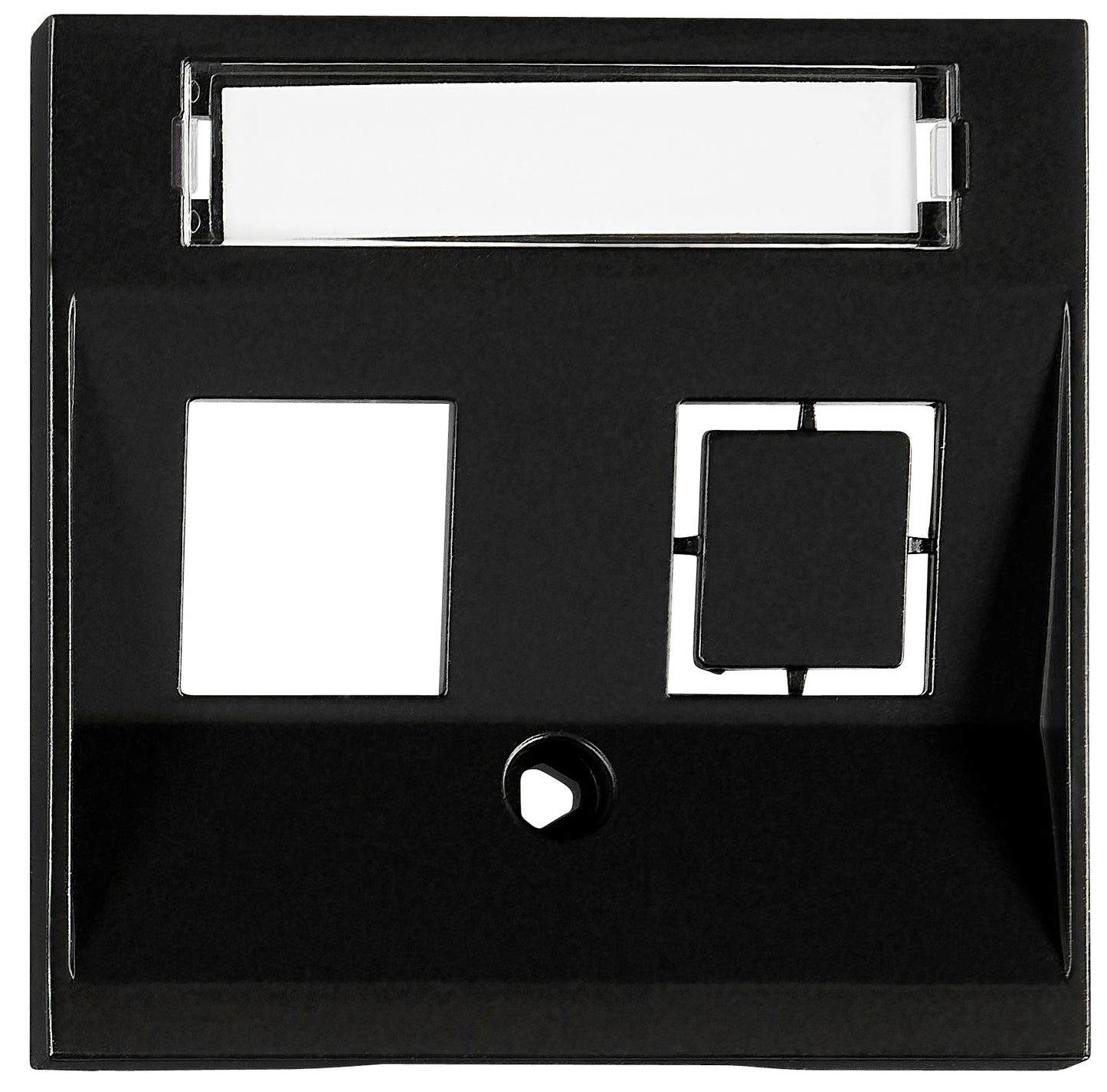 Mască 1 port RJ45, Toolless Line, negru
