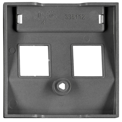 Mască 2 porturi RJ45, Toolless Line, negru