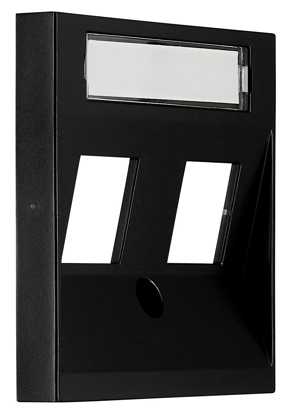 Mască 2 porturi RJ45, Toolless Line, negru