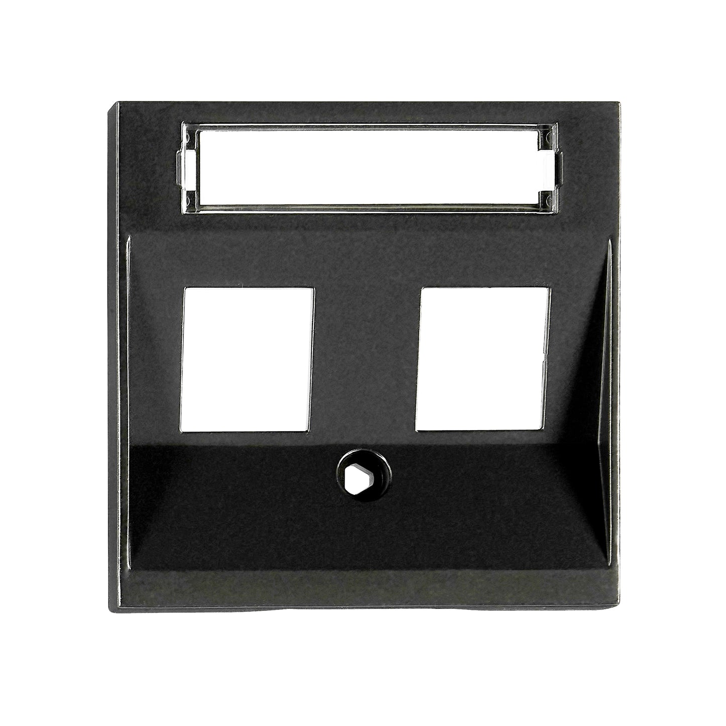 Mască 2 porturi RJ45, Toolless Line, negru