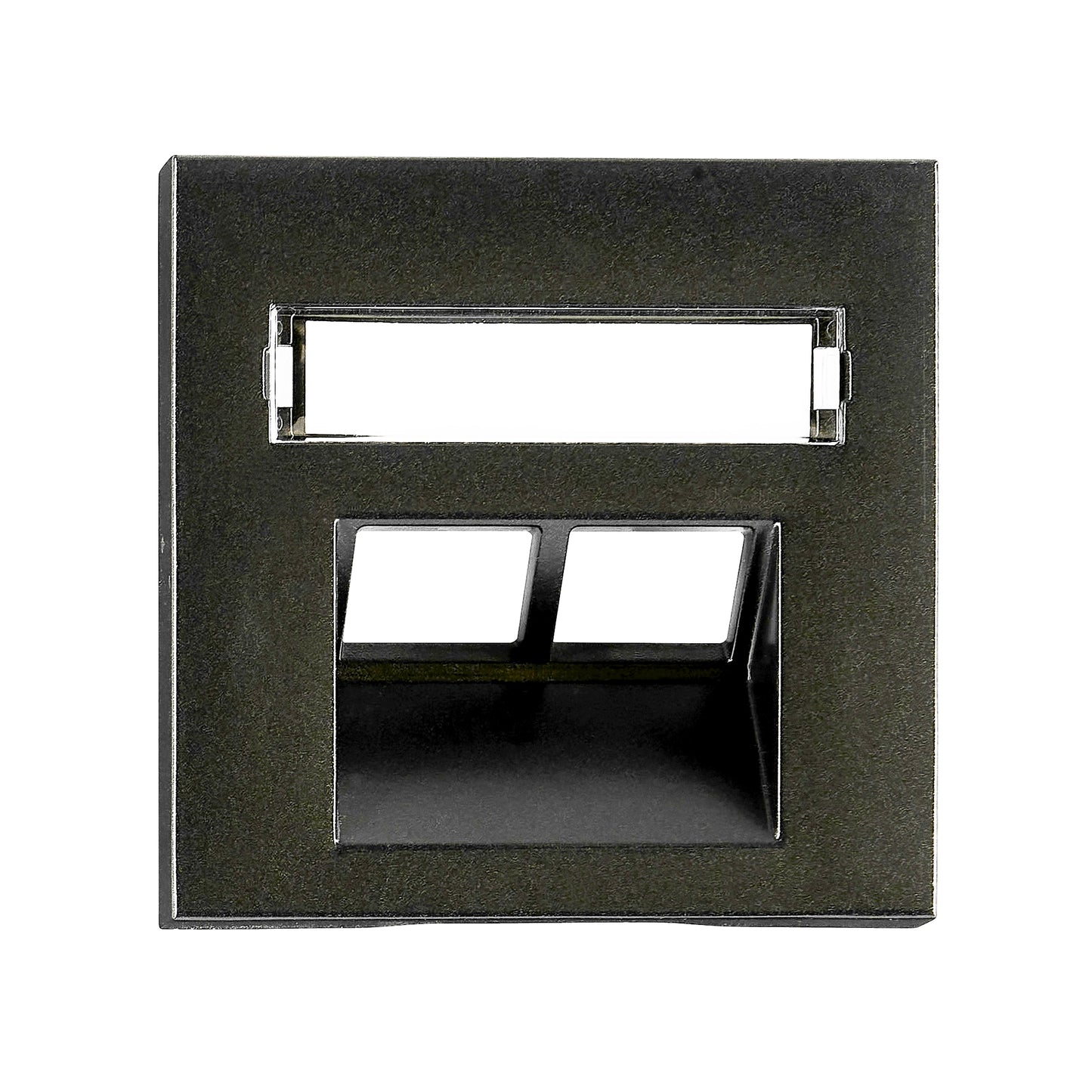 Mască 2xRJ45, UAE, etichetă, negru