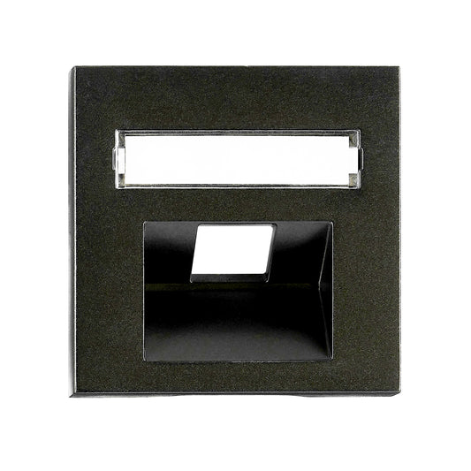 Mască 1xRJ45, UAE, etichetă, negru