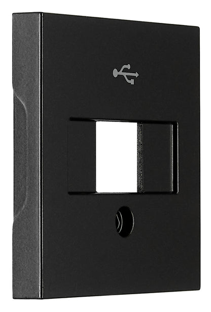 Mască priză USB, negru