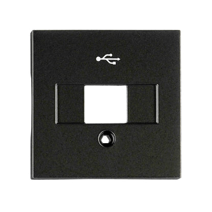 Mască priză USB, negru