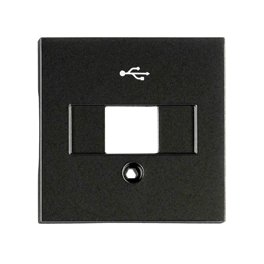 Mască priză USB, negru