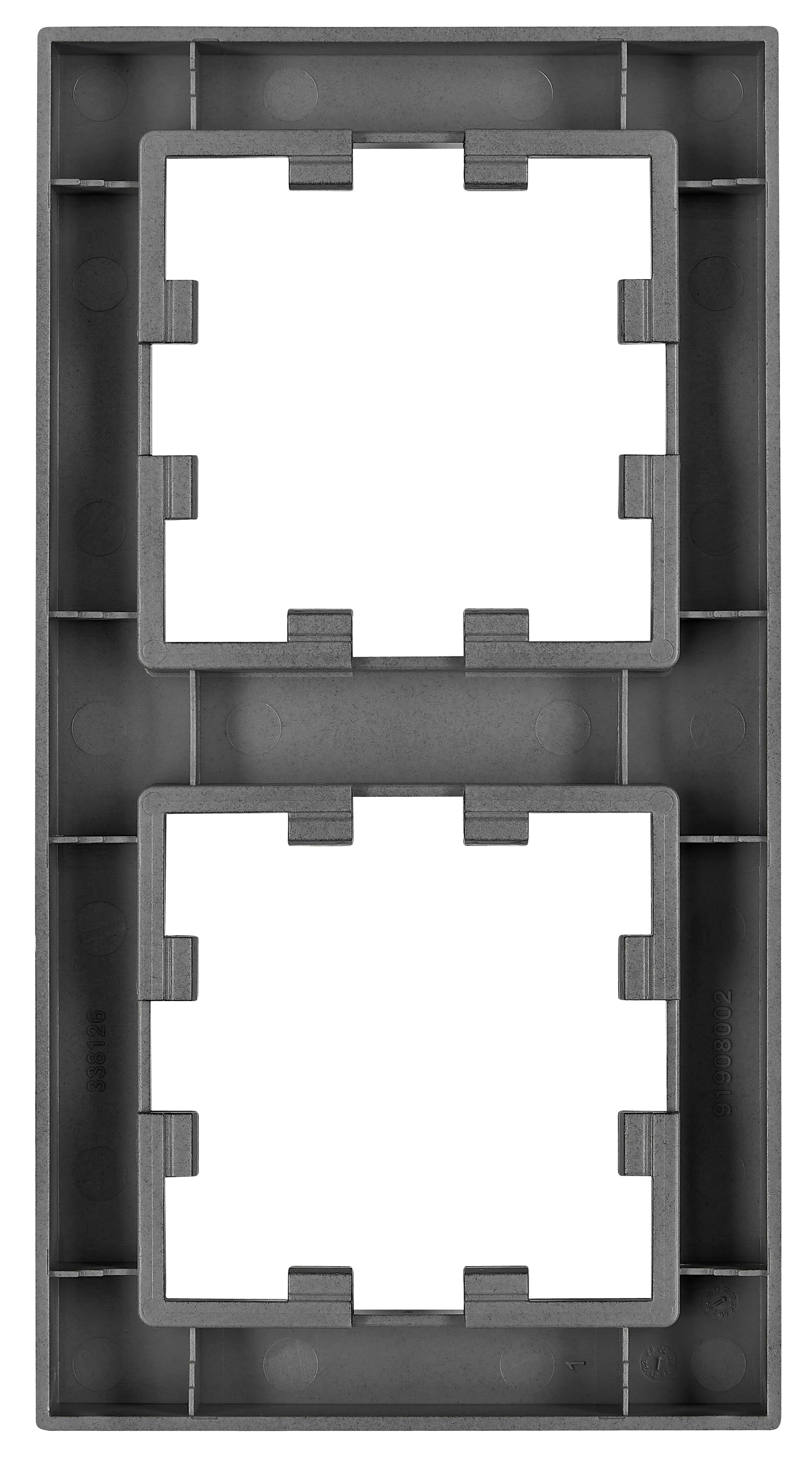 Ramă 2 aparate, CUBIC, negru