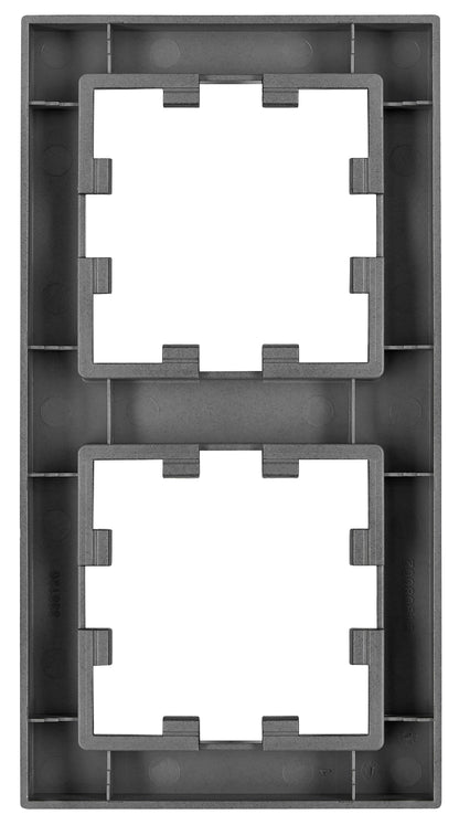 Ramă 2 aparate, CUBIC, negru