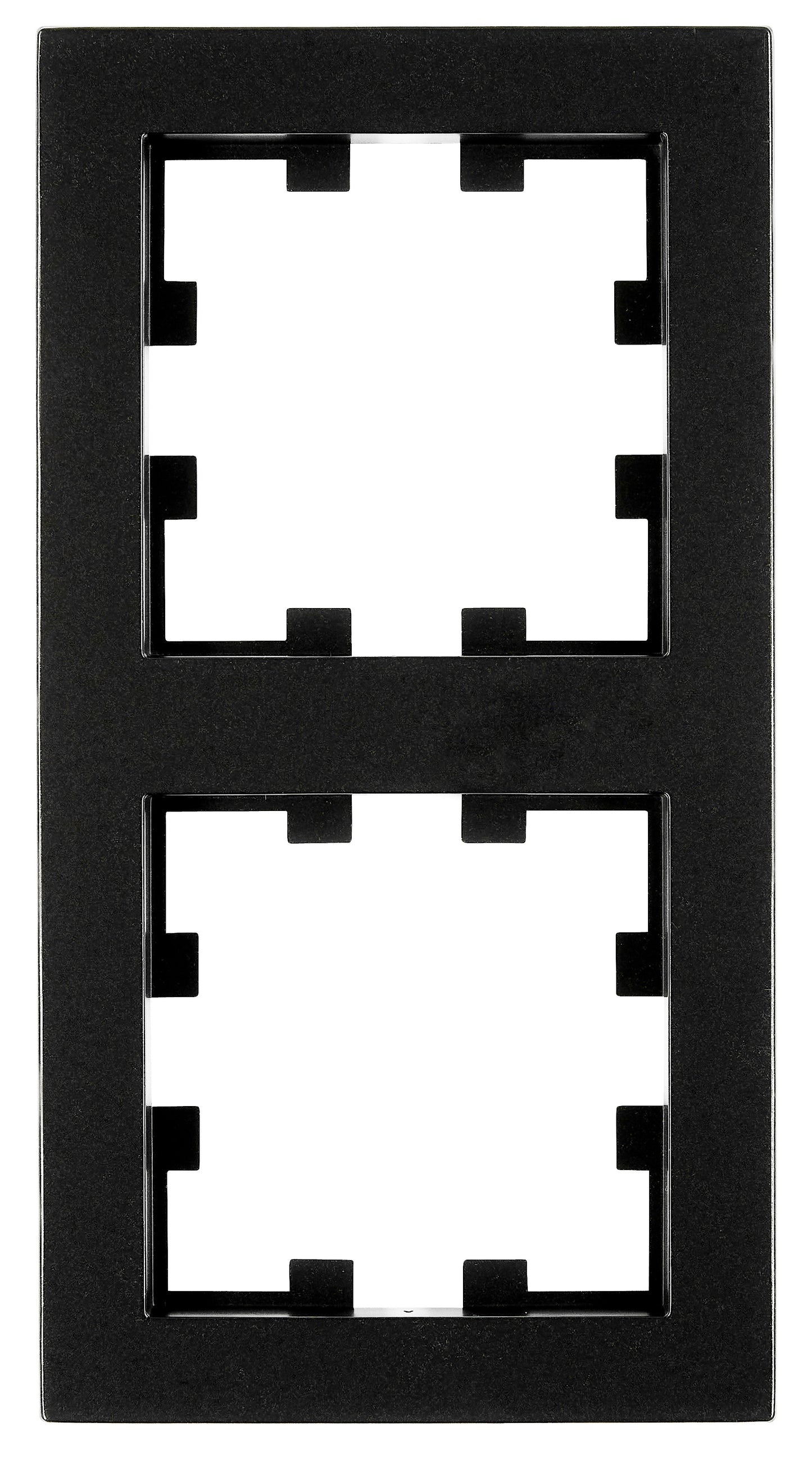 Ramă 2 aparate, CUBIC, negru