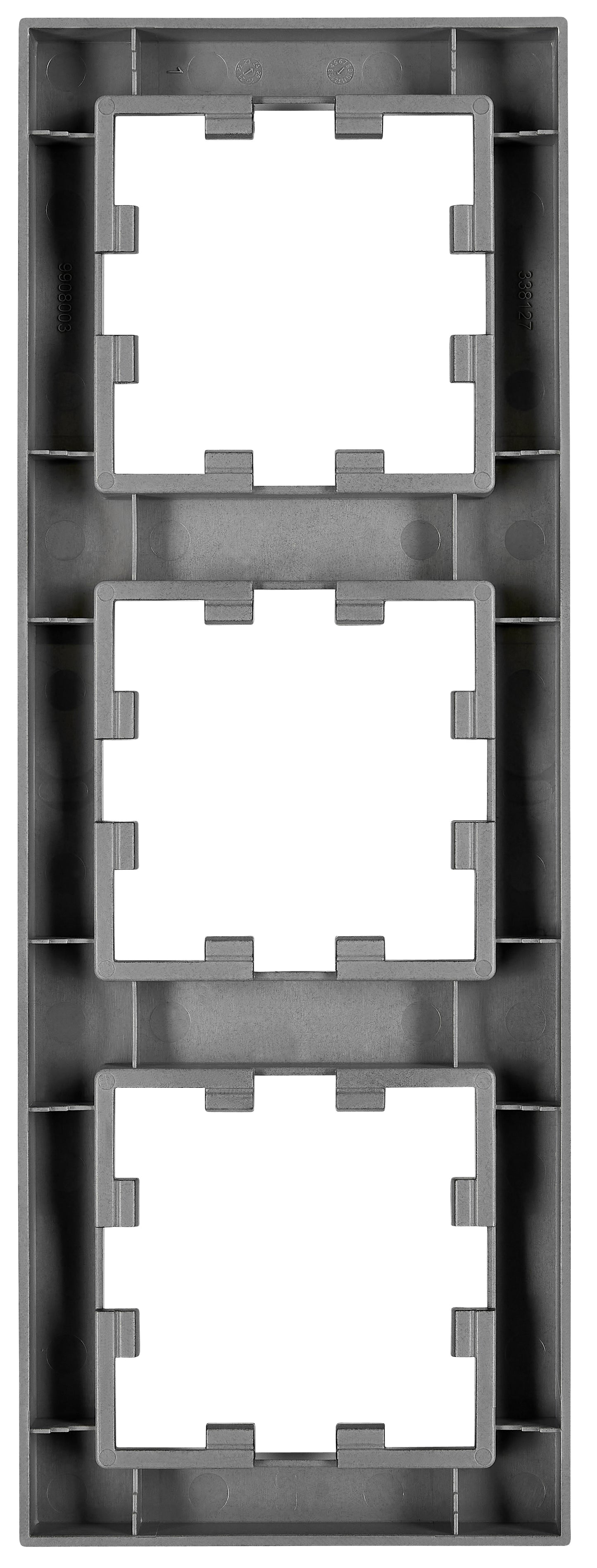 Ramă 3 aparate, CUBIC, negru
