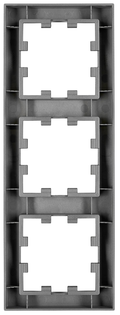 Ramă 3 aparate, CUBIC, negru