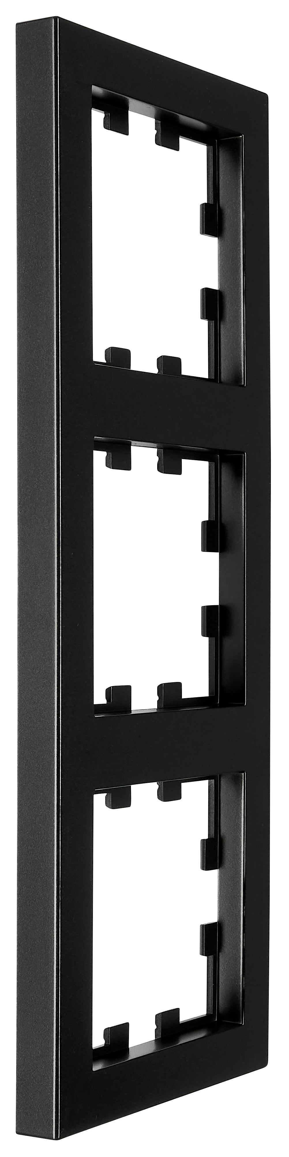 Ramă 3 aparate, CUBIC, negru